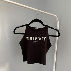 Dimepiece Logo Crop Tank Top